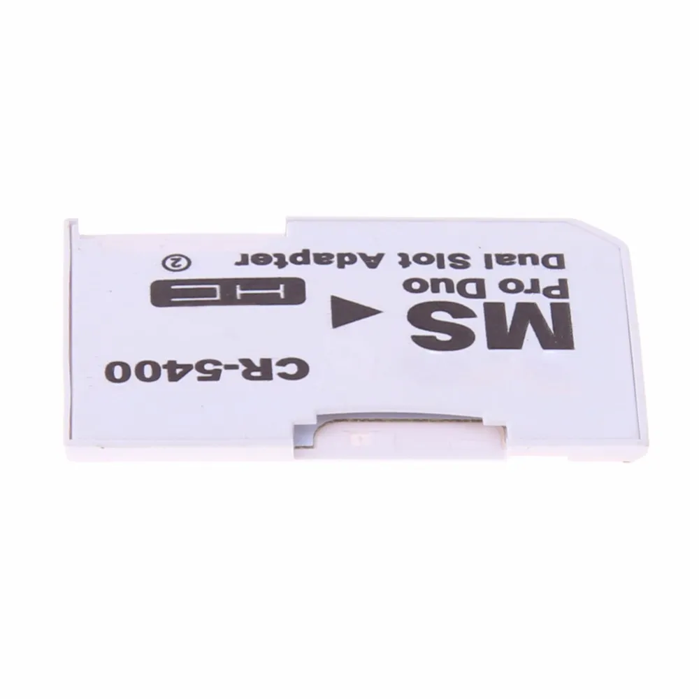 Högkvalitativ dubbel Micro SD TF till Memory Stick MS Pro Duo Adapter CR5400 CR5400 för PSP Card Dual 2 Slot Adapter2608601