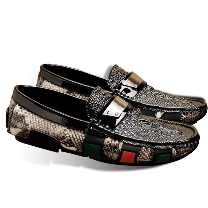 Mode echte Leder-Herren-Kleiderschuhe spitzer Zehen Bullock Oxfords Männer Schnürung Designer Schuh Größe 38-44