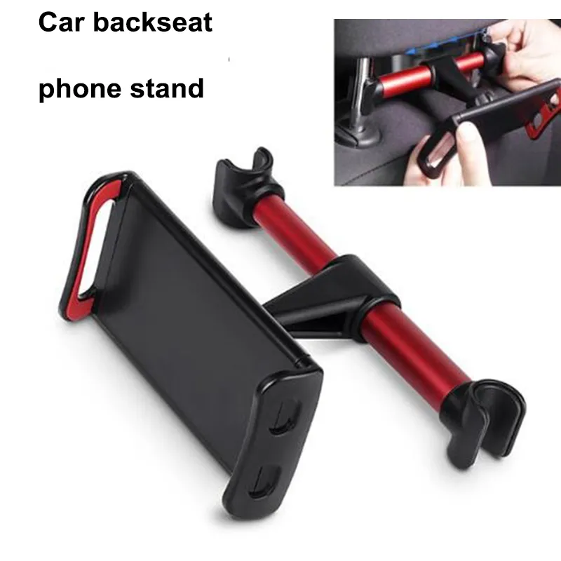 Auto Hone Stand Holder Backseat voor tablet -pc -beugelondersteuning voor iPad auto -achterbank mobiele telefoonhouders staan ​​achter kussenstandaard