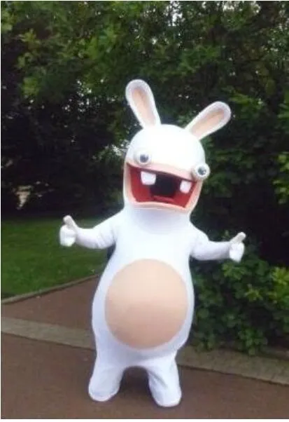 Rayman Raving Rabbit Mascot Costumes Animated theme animal Cospaly Cartoon mascot Character Halloween Carnival party Costume