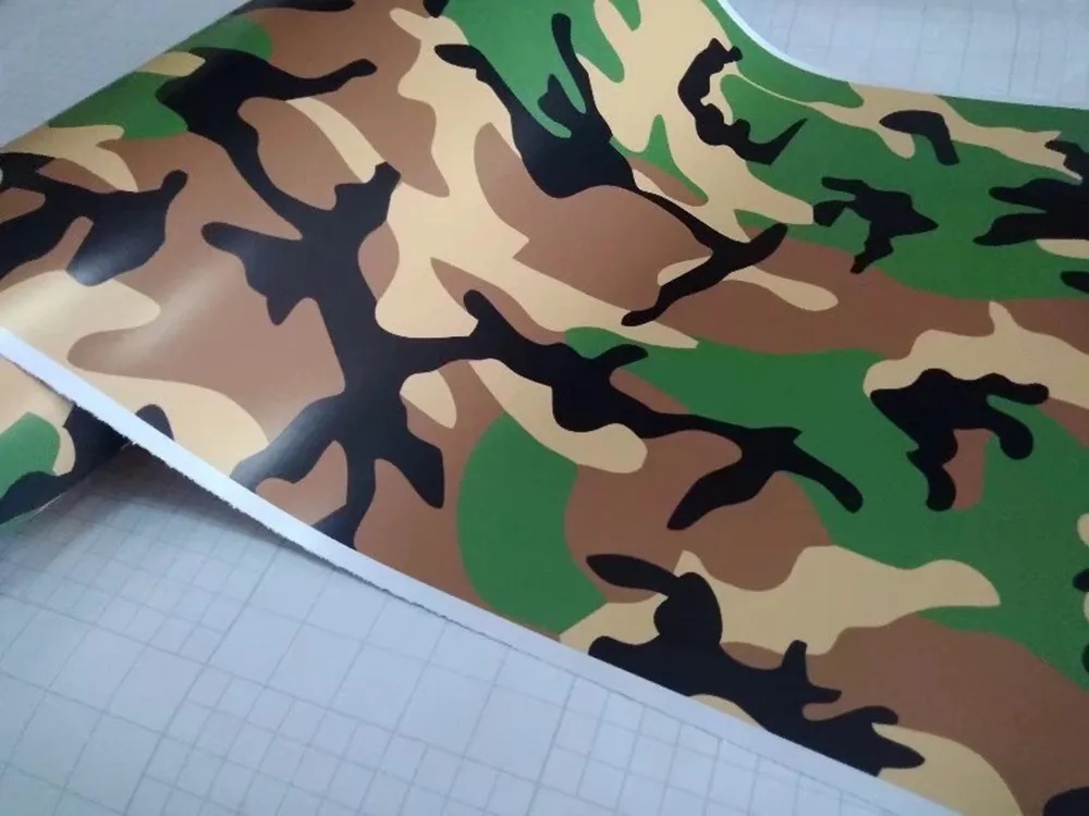 Forest Green Camoflage winyl w owijanie Pixel Pixel Camo Film z pojazdem powietrza Graphic Size152 x 30mroll4814007