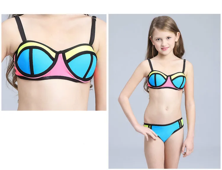New Fashion Girls Two Piece Bikini Swimwear With Multi Color Bra And Bikini  Briefs Womens, Super Nylon, Breathable And Soft For Beach And Swimming From  Dwtrade, $11.92