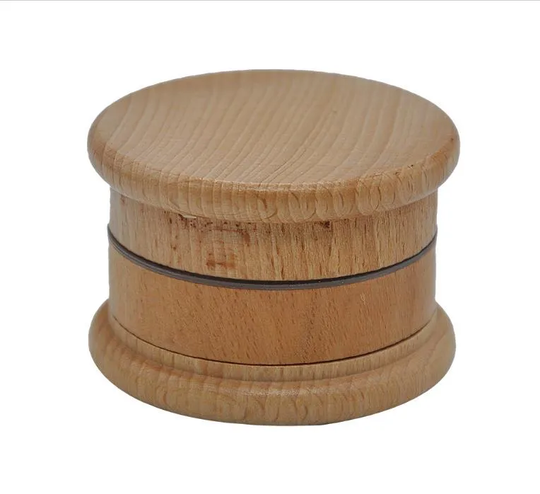 Metal wood smog 3 layers of wood color metal grinder for diameter 63mm smog