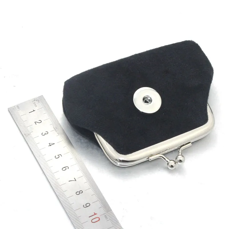 LOT 5 ألوان زغب الأموال أكياس عملة المحافظ الصغيرة حقيبة مناسبة 18 ملم الأزرار المفاجئة هدية المجوهرات للنساء سوار 2131
