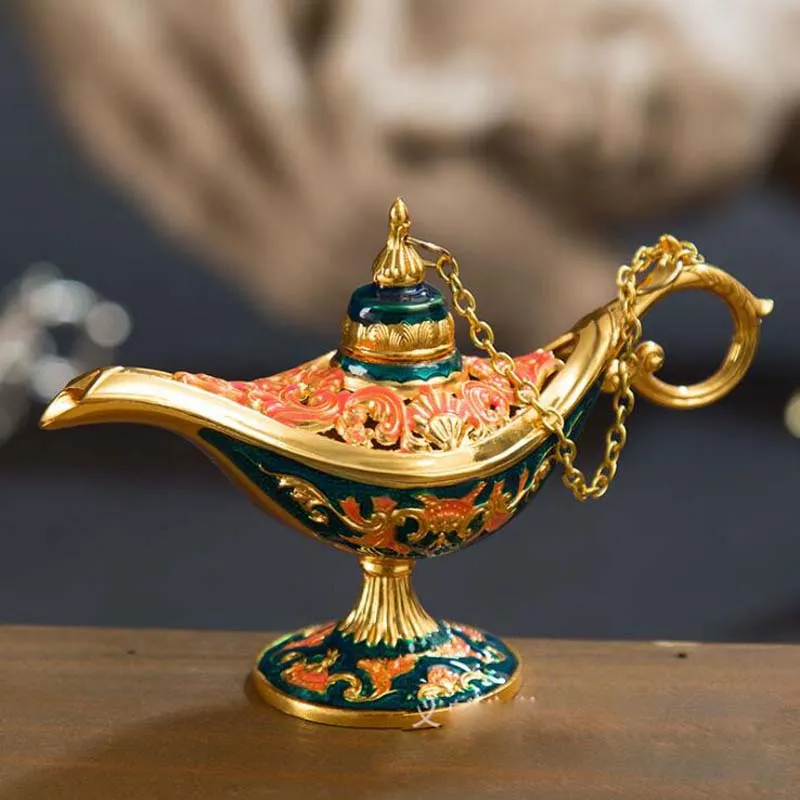 【美品】1890s バイシクルランタン　「The New Aladdin」 Antika Peri Figürinleri Aladdin Lambası: Vintage Stil Yi TL536