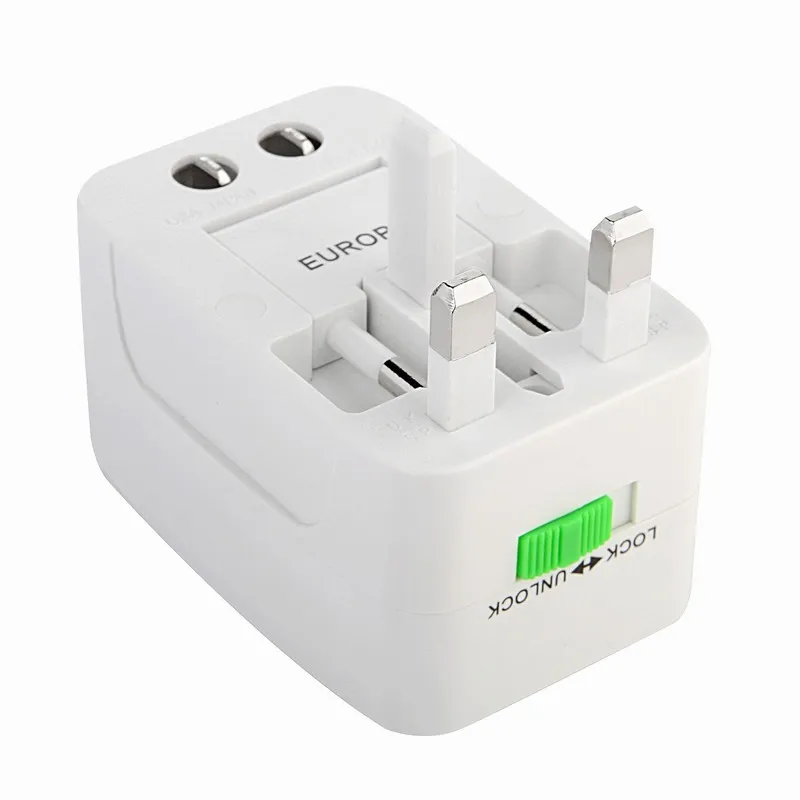 New Arrival AU US UK Converter Plug White In One Universal International Plug Adapter Adapter Port World Travel AC Moc ładowarka