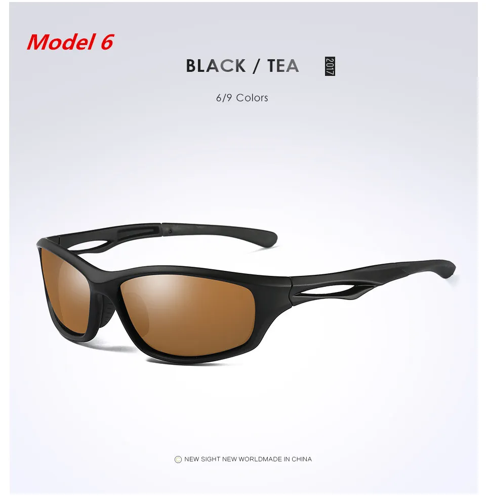 HEOLS POLARISERA Sportsolglasögon UV 400 för män Kvinnor Baseball Running Cycling Fishing Golf Dålig ram3595125