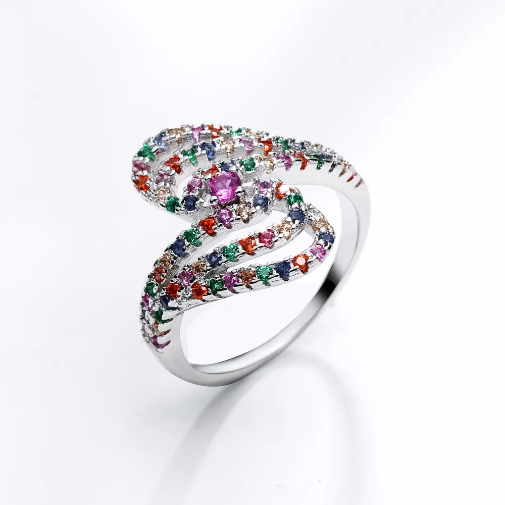 Very beautiful Candy colorful crystal ring Fashion Jewelry bague aneis anel Cute finger ring great jewellery