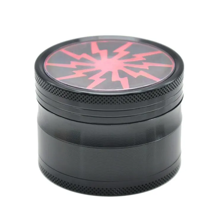 Four layer smoke grinder aluminum alloy cigarette cutter grinder manual metal smoke grinder