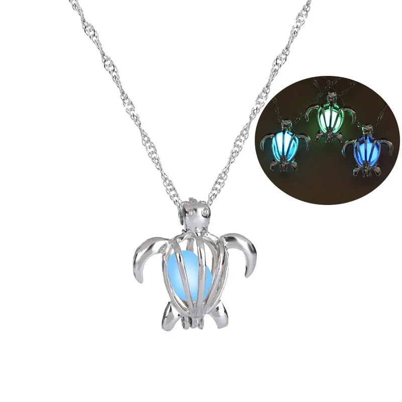 Turtle Necklaces Pendants Glowing in Dark Necklace Women Necklace Choker Luminous fashion Jewelry