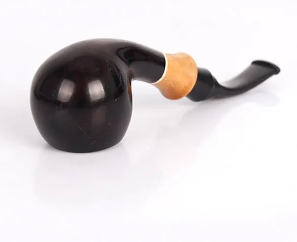 Tubo de filtro de cachimbo de cachimbo portátil Ebony