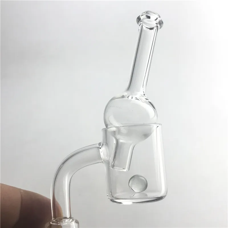 Tampa de carburador de unha de quartzo XL 25mm com inserção de esfera de pérola Terp Contas de quartzo Tampa de carburador com cachimbos de vidro de 10mm 14mm