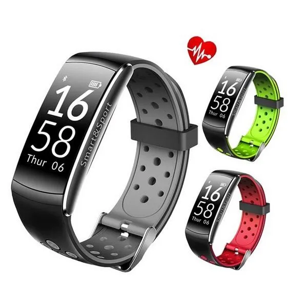 Q8 Tracker Fitness Inteligentny Zegarek Ciśnienie krwi Tętno Sleep Kamera zdalnego monitora Tlenia Monitor Smart Wristband Bransoletka dla Andriod i IOS