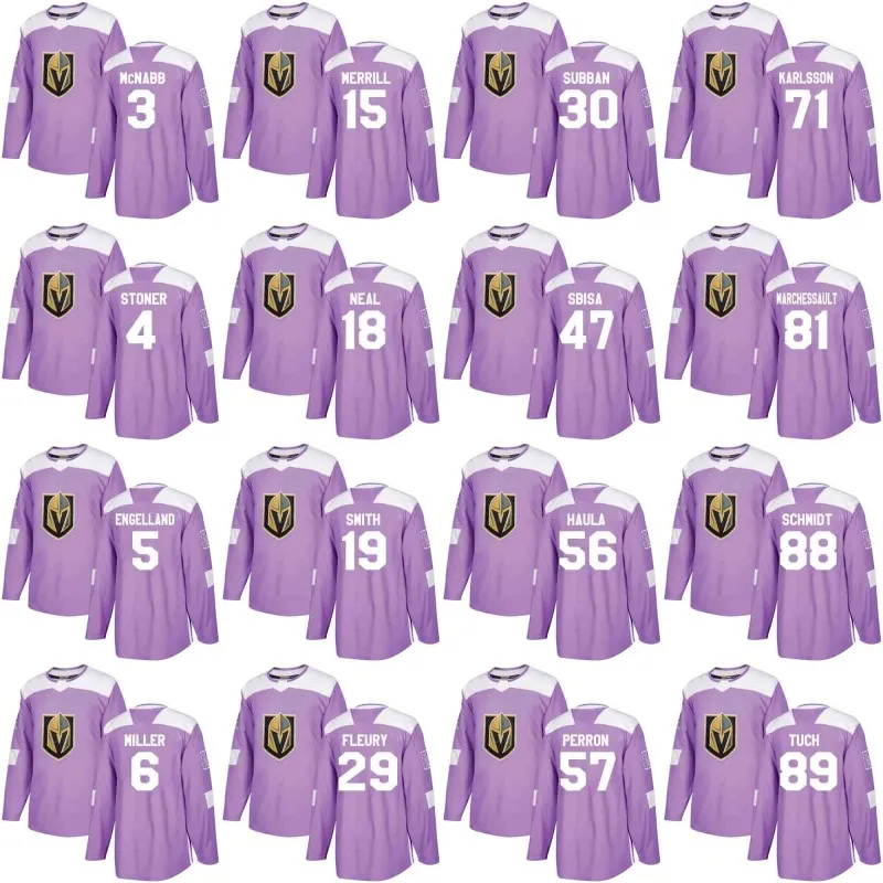 Golden knights deals purple jersey