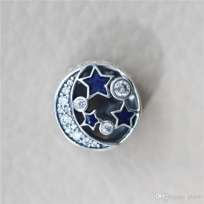 Bracciale Con Ciondoli Moon Stars Da Donna Argento Sterling Con Lussuosa Confezione Regalo 2024 Da 5,87 € | DHgate