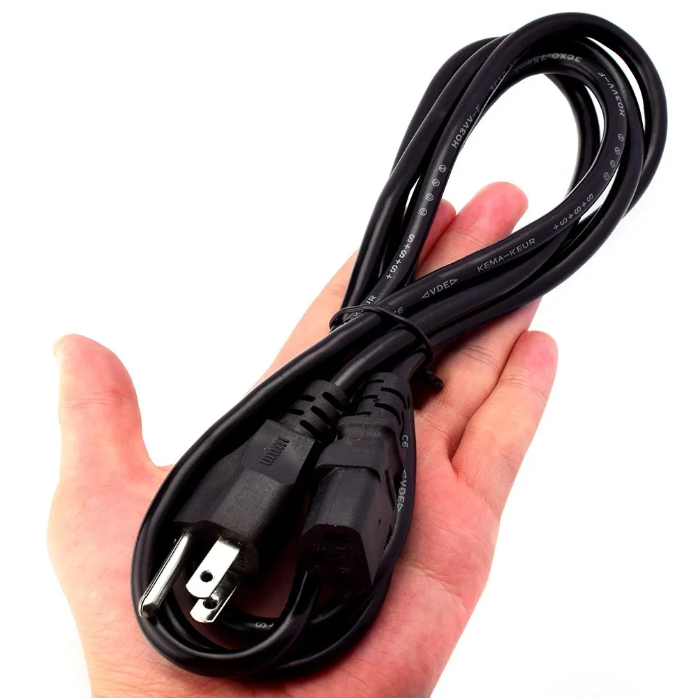 EU / UK / US-kontakt nätkabel 1m 100cm 3 Pluggkontakter LED Light Power Adapter EU / UK / US Plug Cable Laddningslinje