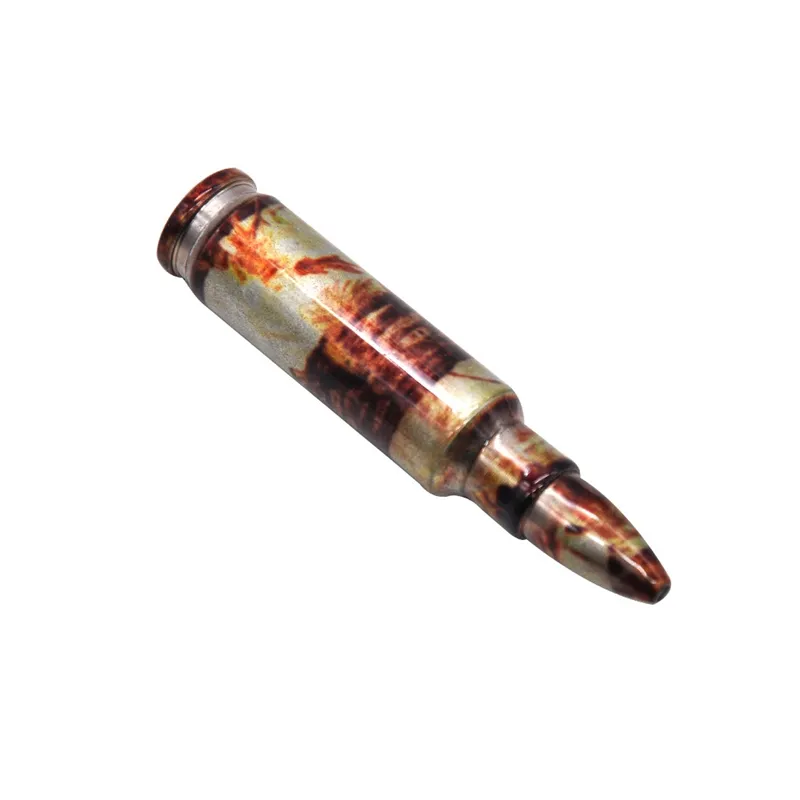 Металлическая труба пушечная пуля форма красочная трубка алюминиевый сплав мини -курящая труба портативная уникальная конструкция легко переносить