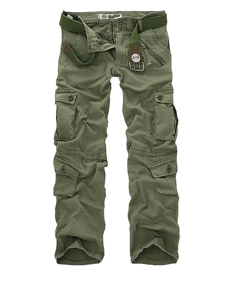 2018 Pantaloni cargo da uomo e da donna Pantaloni dritti Pantaloni da esterno Army Cotton Camouflage Long