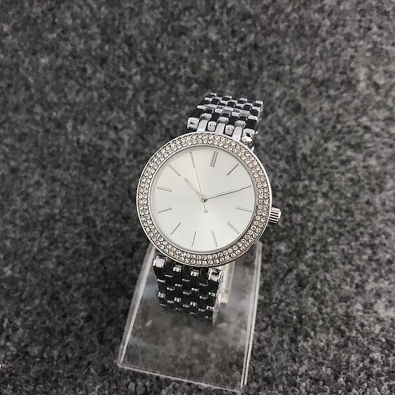 OLEVS Orologio da donna con diamanti al quarzo, analogico, in acciaio