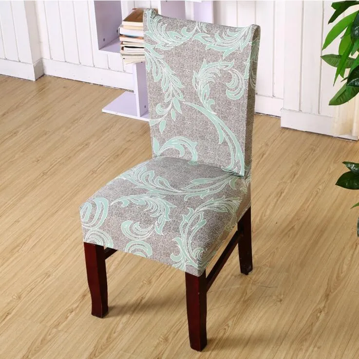Coprisedie moderne coprisedili sedie da banchetto in spandex elasticizzato stampato europeo, protezione sedie da cucina ristoranti di hotel feste di nozze