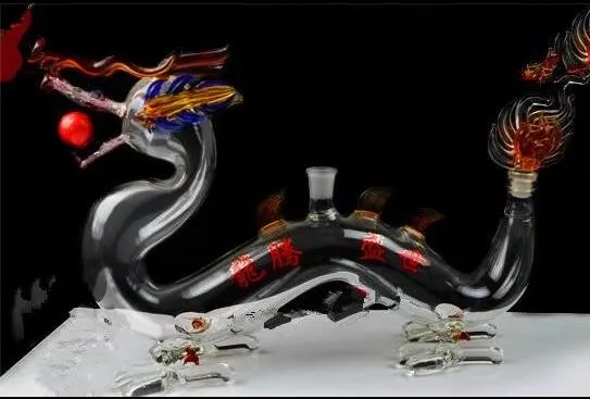 Narguilé dragon Bangs en verre en gros Brûleur à mazout Pipe à eau en verre Plates-formes pétrolières Fumer, huile.