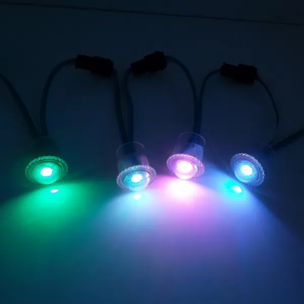 DC5V 16mm SM16703 디지털 주소 지정 RGB 풀 컬러 LED 스마트 모듈 빛; 5050 RGB SMD LED 모듈; 방수 IP67