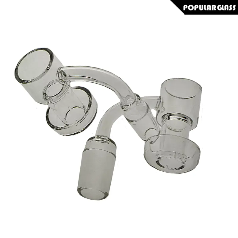 Saml 30mm Quartz Vakuum Bärkare Rökning Tillbehör Domeless TERP SLURPER UPP Olja Nagellange Joint Storlek 14mm och 18mm 90 grader PG5146