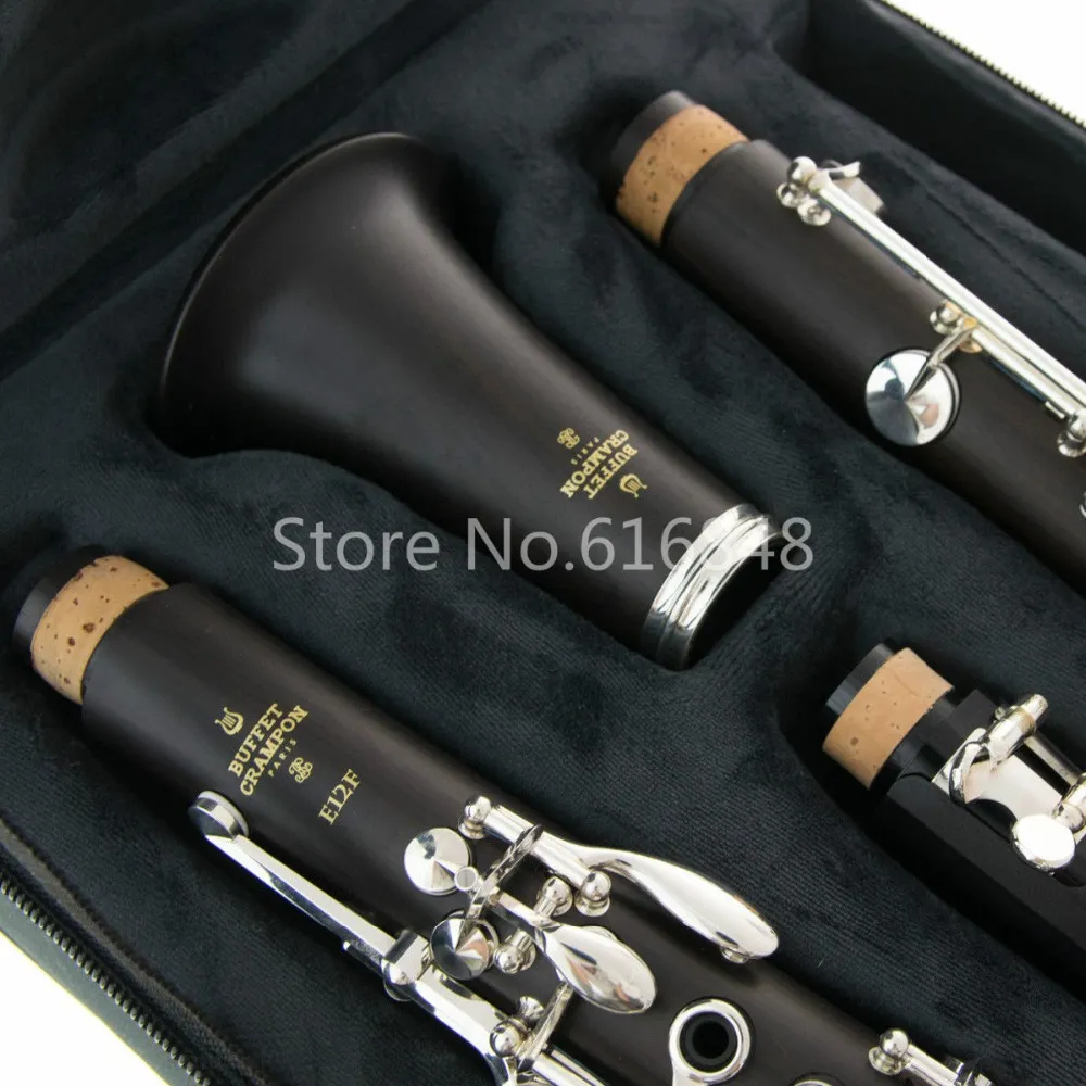 新しいビュッフェ式クランコンE12F BB Clarinet 17キーBakeliteチューブBフラットクラリネット高品質の楽器