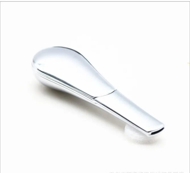 Avtagbar ferromagnetisk rostfritt st￥l metallsked PENT Box Solid Color Spoon Shape Pipe