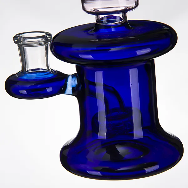 Verre Bong Pipe À Eau dab rig plates-formes pétrolières 14mm tuyaux femelles bongs capiteux Bécher barboteur jet plié Cou 933