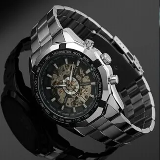 Nouveau Gagnant Horloge Lumineuse Hommes Montre Automatique Squelette Montre Militaire Mécanique Relogio Mâle Montre Montre Hommes Relojes