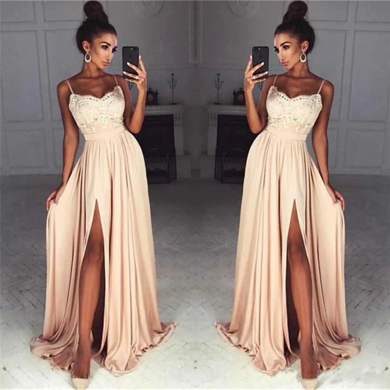 strapless open back dress Custom Lace Light Champagne Ruffled Wedding Dress Light Champagne main image 1
