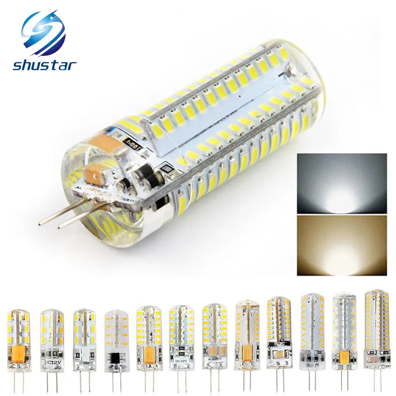 G4 AC DC 12V 220V LED lampa kukurydziana 3W 5W 6W 8W 9W LED Light 3014 żarówka kukurydziana lampy silikonowe kryształowy żyrandol oświetlenie do dekoracji domu