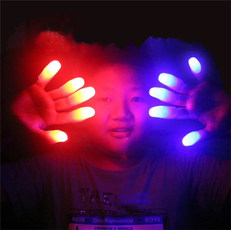 thumbnail image 2 of Fogilas 2 Pairs Large Size Red Ultra Bright Magic Finger Lights, Thumbs 2 of 13