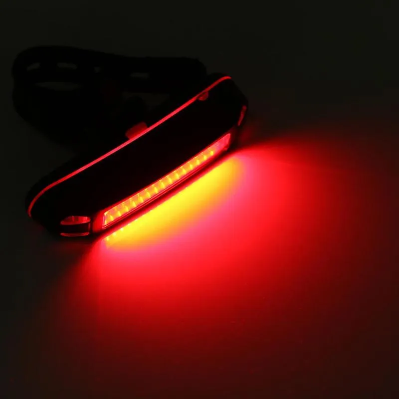 2018 NOVA USB Recarregável Luzes Da Bicicleta de Montanha Luz de Advertência 100LM LED Ciclismo Bicicleta Traseira Lanterna Traseira À Prova D 'Água Lâmpada de Advertência