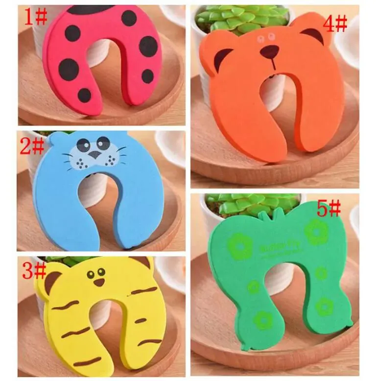 Cartoon Animals Child Finger Corner Guard Baby Locks Infant Safety Protector Door Stopper Kids Cute Door Stops