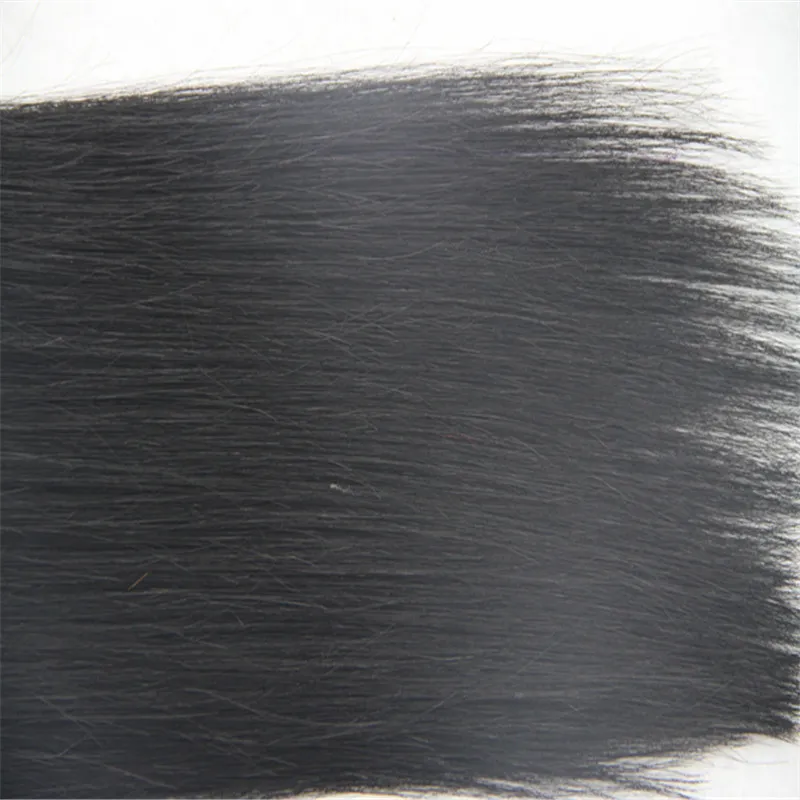 Jet Black Prosty Micro Loop Pierścień Pierścień Włosy 100G Remy Micro Bead Hair Hair Extensions 1Gstrand Micro Link Human Hair Extensy1394066