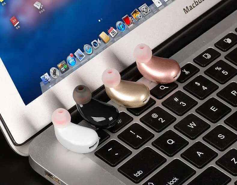 S750 Auricolare Bluetooth Cuffie wireless Mini auricolari in-ear Singolo auricolare business nascosto Auricolari invisibili con pacchetto opp 2019 Nuovo