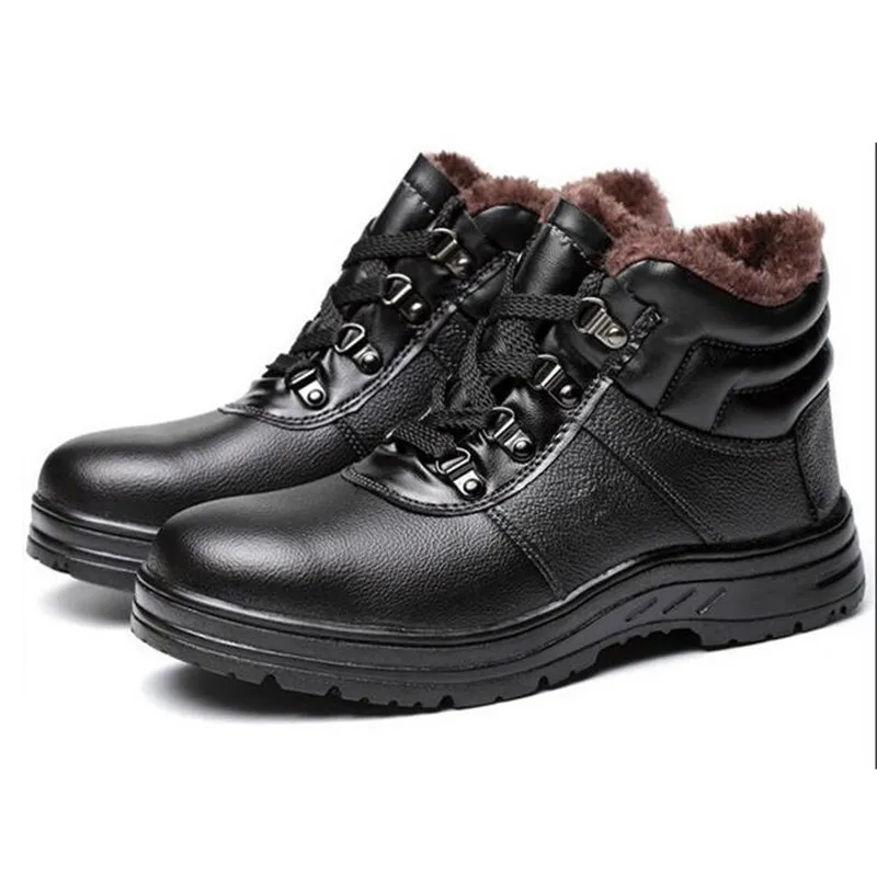 Steel leather sales shoes