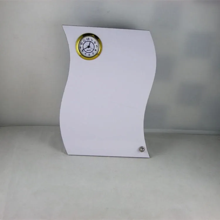 dye sublimation blank MDF Desk clock wall clocks hermal transfer printing Semi-finished subliming consumables