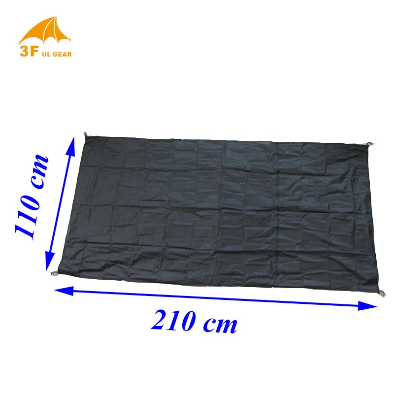 3F UL Gear Lanshan 2 원래 Silnylon 풋 프린트 210 * 110cm 고품질 빻은 시트