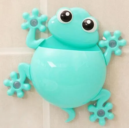 NEW Bathroom Tool Cartoon Gecko Model Toothbrush Toothpaste Holder Sucker Type Toothbrush Holder