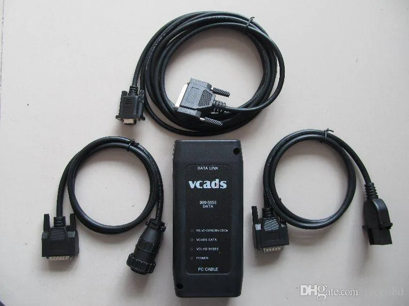 сверхмощный диагностический инструмент, интерфейс сканера vcads pro 9998555 с полным комплектом кабелей, гарантия 2 года