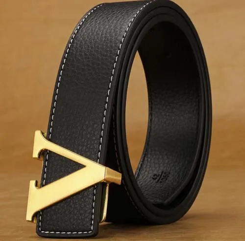 Fashion Classic Cinture Uomo Leather Brand Designer V Buckle Mens Luxury maschile cintura Jean Cool Cow Strap in vendita