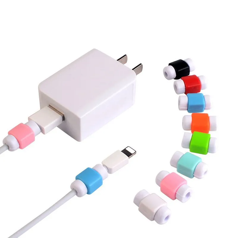 Retail Tas USB Kabel Protector Oortelefoon Koord Bescherming Draad Cover Mobiele Telefoon Oplader Koord Protector Siliconen Voor IPhone Lijn Beschermend