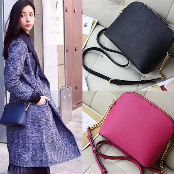 2018 new handbag cross pattern synthetic leather shell bag chain Bag Shoulder Messenger Bag Small fashionista