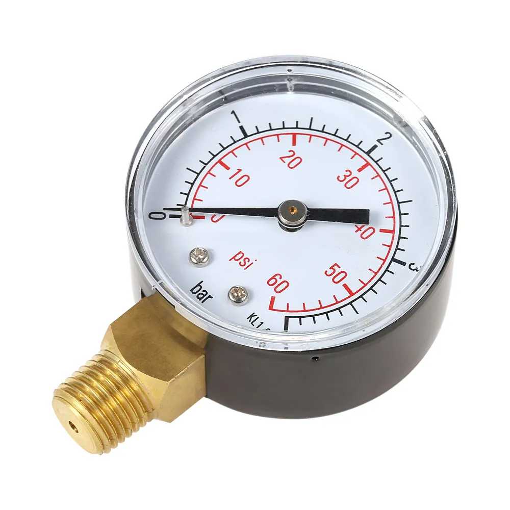 50mm Manometer Poolfilter Wasserdruck Zifferblatt