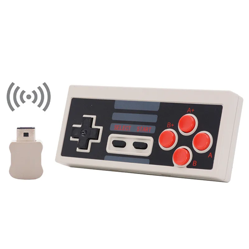 Mini Jogo Joystick Wireless Turbo Controller USB Plug and Play Gaming Gaming GamePad para Nes Classic Edition para Nintendo NS 30 pcs / lote