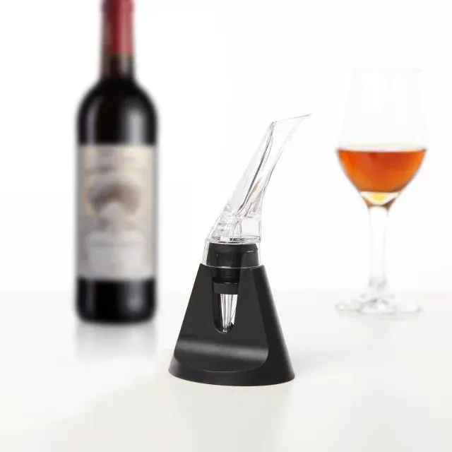 일회용 아크릴 Aerating 와인 Pourer 원심 탈수기 레드 와인 병 Aeror Pourer 와인 통풍기 Decanter 액세서리