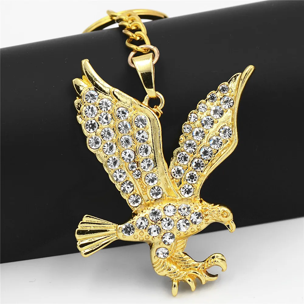 Uodesign marque aigle collier déclaration bijoux vente couleur or faucon Animal pendentif à breloque chaîne pour hommes